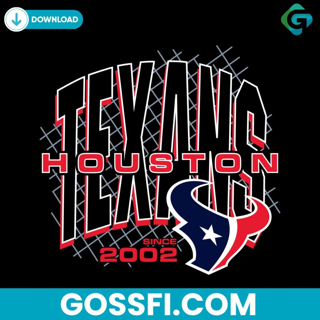 Vintage Texans Houston 2002 Svg Cricut Digital Download